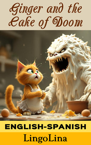 Bilingual English Spanish Story for Kids - Ginger and cake of Doom