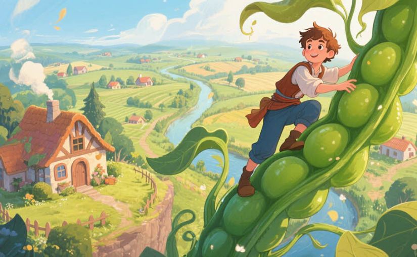 Jack and Bean Stalk story in simple Spanish