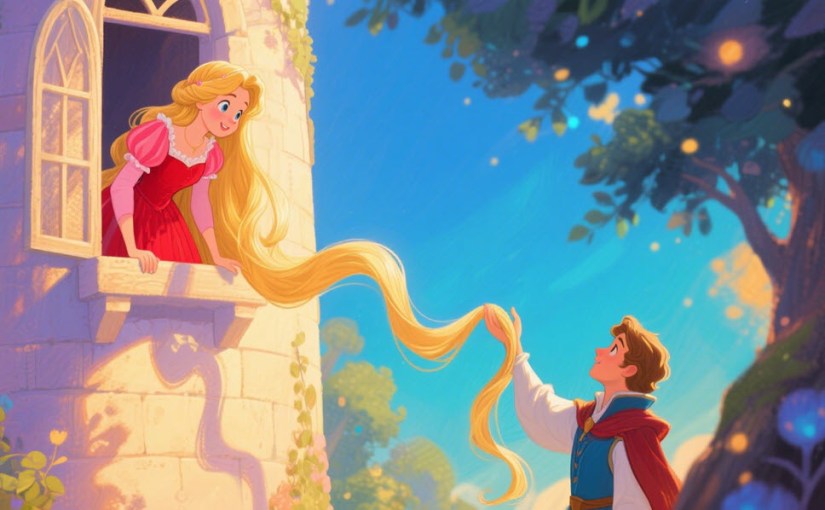 Rapunzel Learn Spanish with simple Stories