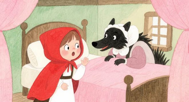 Red Riding Hood Wolf Fairytales in Spanish for Kids